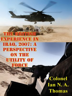 cover image of The British Experience In Iraq, 2007